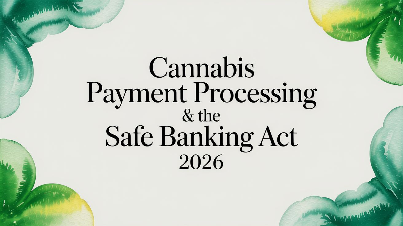 Cannabis payment processing and the SAFE Banking Act 2026